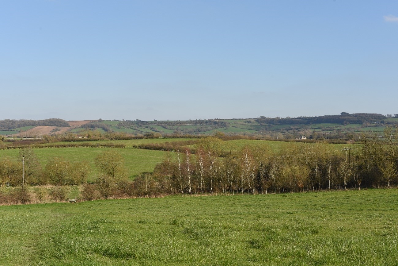 The woodland pattern is closely aligned with the landform along the Cotswold Scarp (LCA 4).